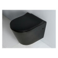Konzolna wc šolja ELEGANCE black mat slow close RIMLES