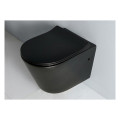 Konzolna wc šolja ELEGANCE black shine slow close RIMLES