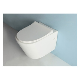 Konzolna wc šolja ELEGANCE white shine slow close RIMLES