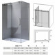 HYDROFIT - ROYA Tus paravan 80x100/195cm