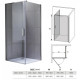 HYDROFIT - ENJOY WALK IN Tus paravan 90/195cm