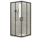HYDROFIT - BLACK Tus paravan  80x80/190cm