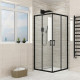 HYDROFIT - BLACK Tus paravan  80x100/190cm