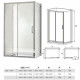 HYDROFIT - CLASSIC Tus paravan 80/195cm