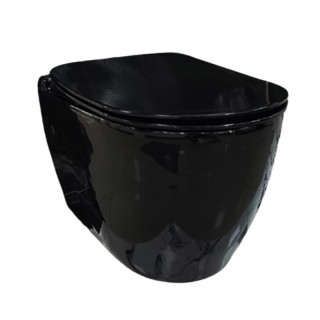 Konzolna wc šolja UNO RIMLES BLACK