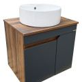 Ormaric konzolni HYDRA - ELORA 60cm antracit + lavabo