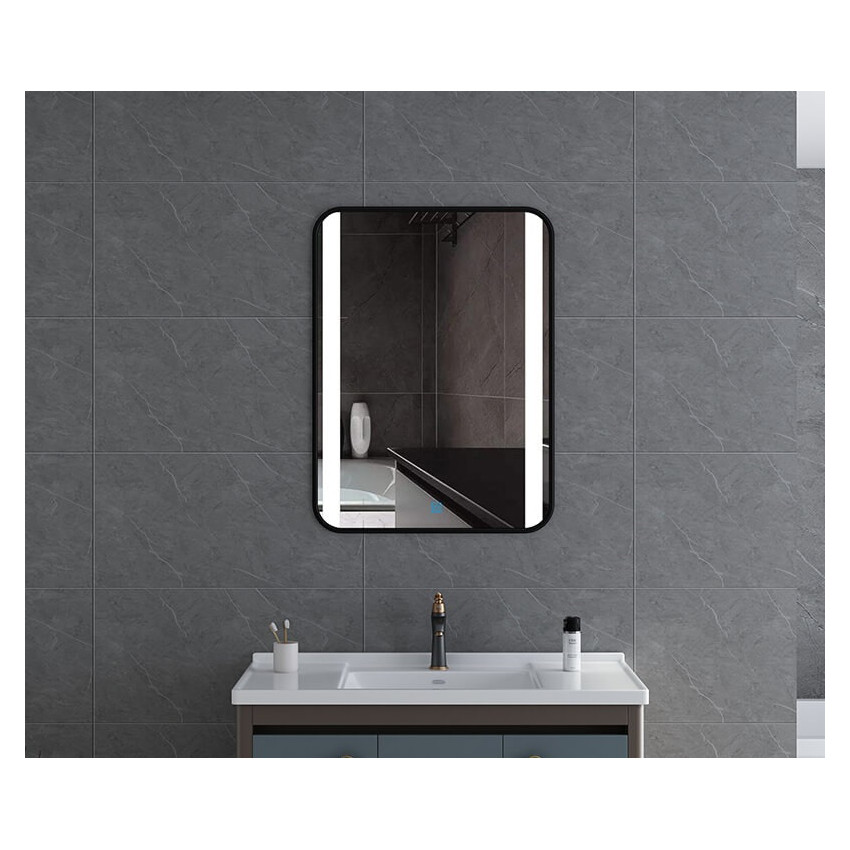 LED ogledalo sa crnim ramom 800x600 DH-6080BLMB