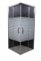 Kvadratni tus paravan 90x90 - HROM 6mm