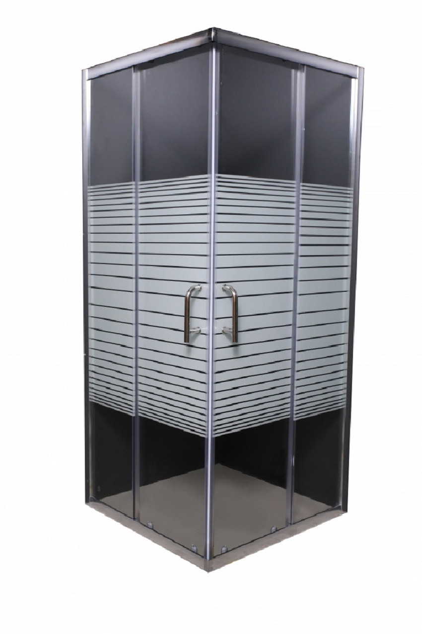 Kvadratni tus paravan 90x90 - HROM 6mm