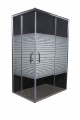 Pravougaoni tus paravan 80x120 - HROM 6mm