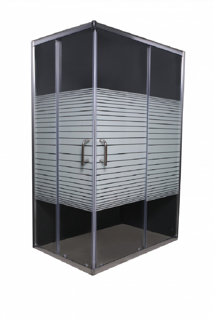 Pravougaoni tus paravan 80x120 - HROM 6mm