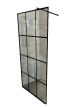 Tus paravan 80/200cm HYDROFIT - WALK IN sa crnim linijama [8mm, black]