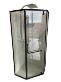 Tus paravan SGP-2107B 90x90/200cm - HYDROFIT [6mm, black]