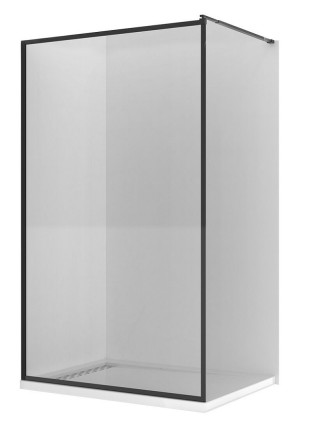 Tus paravan 100/200cm HYDROFIT - WALK IN [8mm, black]