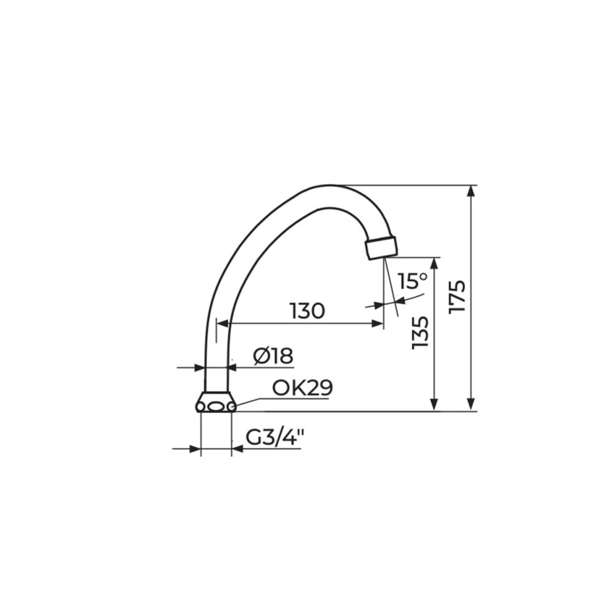 IZLIV J 130 - Ø18 MM SA NEOPERL HC PERLATOROM