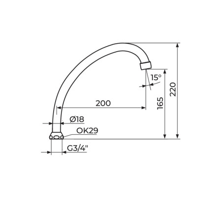 IZLIV J 200 - Ø18 MM SA NEOPERL HC PERLATOROM