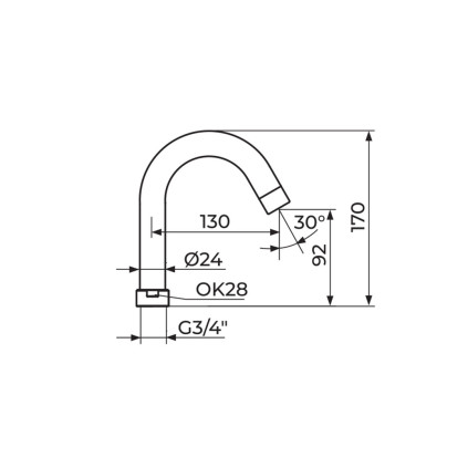 IZLIV J 130 - Ø24 MM SA NEOPERL HC PERLATOROM