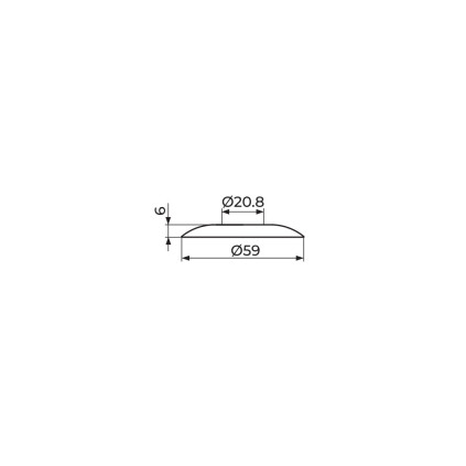 ROZETA 1/2" - D.54MM