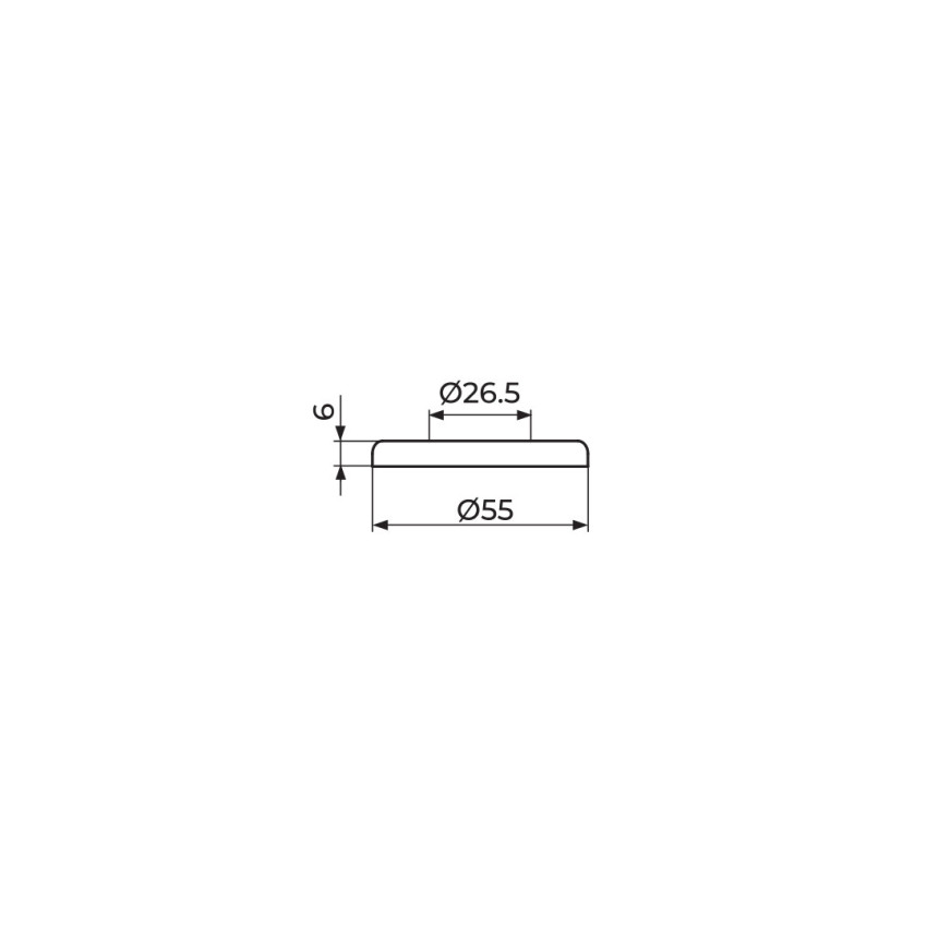 ROZETA 3/4" - D.55MM