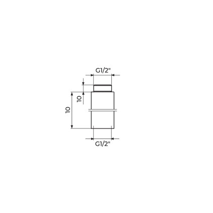 PRODUŽETAK 1/2" X 10 MM