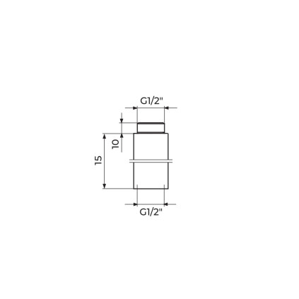 PRODUŽETAK 1/2" X 15 MM