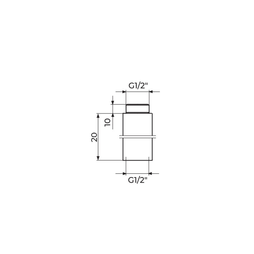 PRODUŽETAK 1/2" X 20 MM