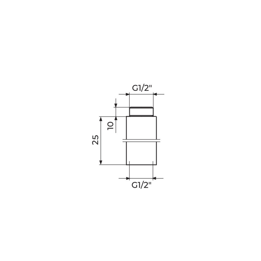 PRODUŽETAK 1/2" X 25 MM