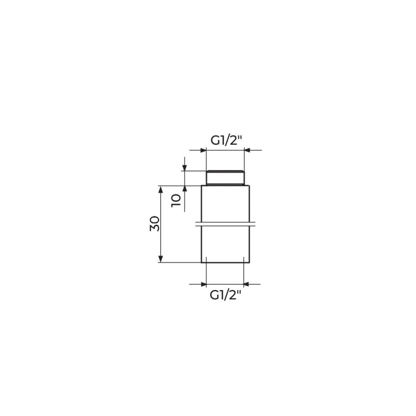 PRODUŽETAK 1/2" X 30 MM