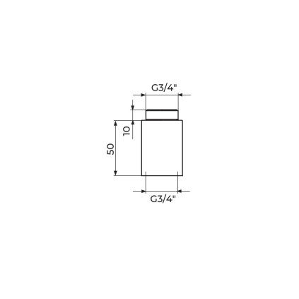 PRODUŽETAK 3/4" X 50MM