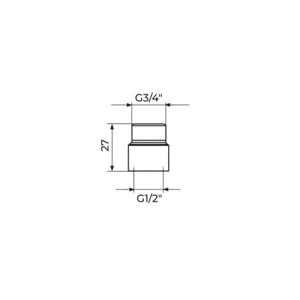 REDUKCIJA F1/2" - M3/4"