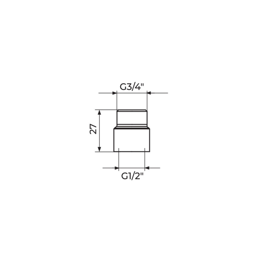 REDUKCIJA F1/2" - M3/4"
